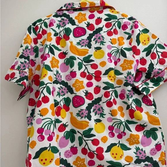 Printfresh Organic Cotton Short Sleep Set - Colorful Fruit Smoothie - Picture 7 of 13